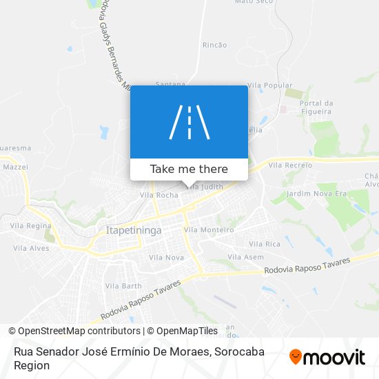 Mapa Rua Senador José Ermínio De Moraes