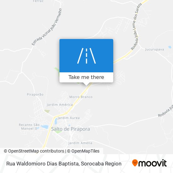 Rua Waldomioro Dias Baptista map