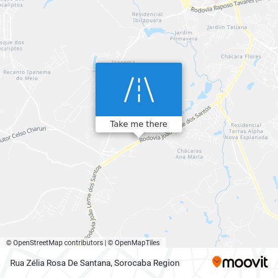 Mapa Rua Zélia Rosa De Santana