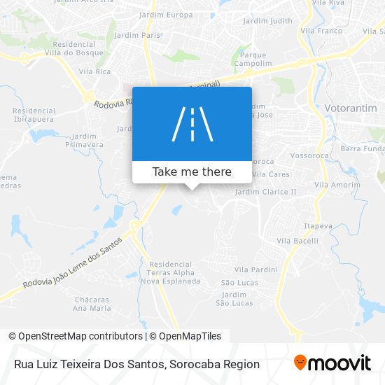 Rua Luiz Teixeira Dos Santos map