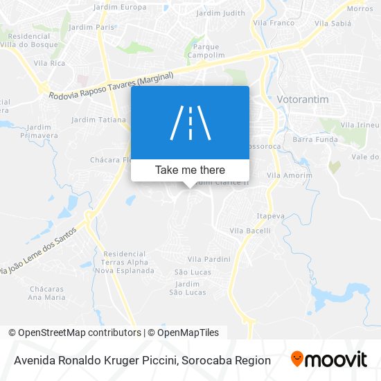 Avenida Ronaldo Kruger Piccini map