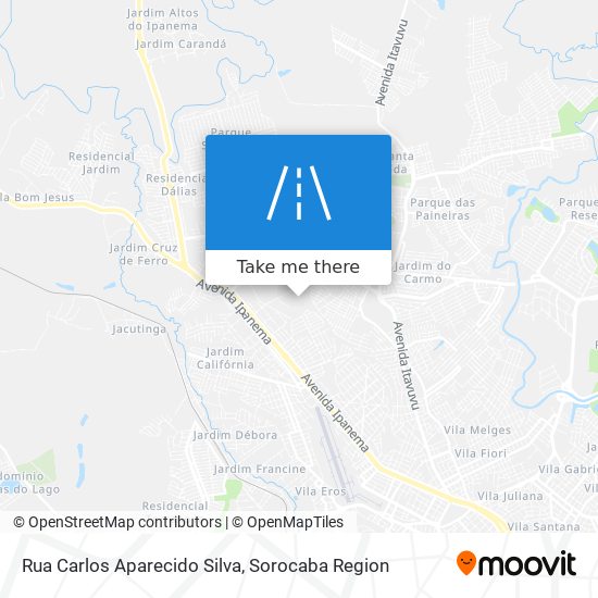 Rua Carlos Aparecido Silva map