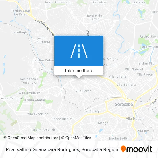 Rua Isaltino Guanabara Rodrigues map
