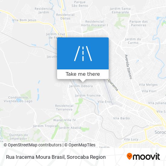 Mapa Rua Iracema Moura Brasil