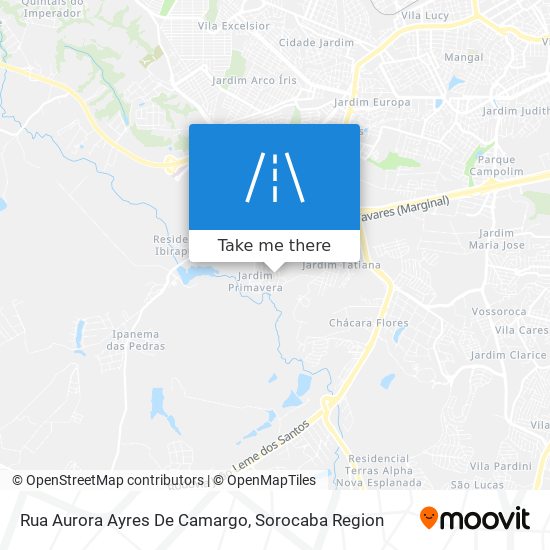 Mapa Rua Aurora Ayres De Camargo