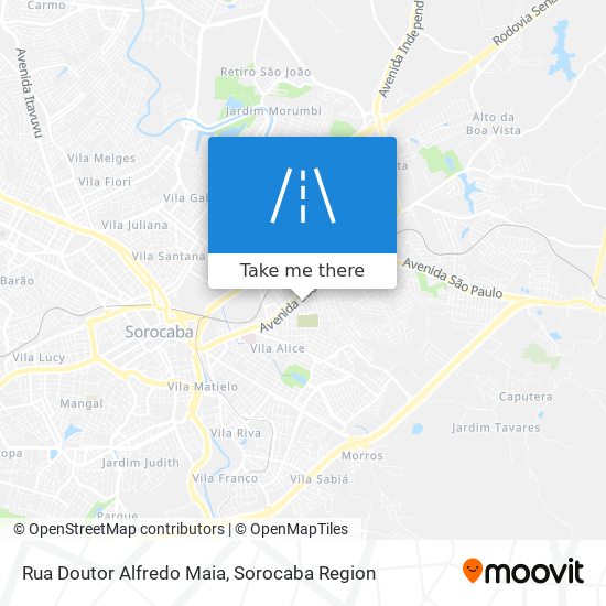 Rua Doutor Alfredo Maia map