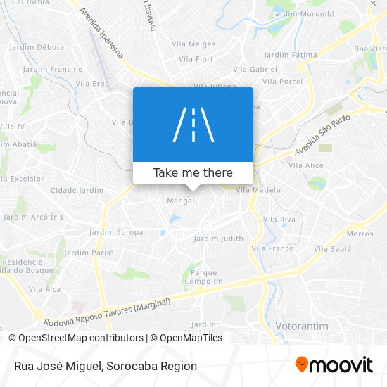 Mapa Rua José Miguel