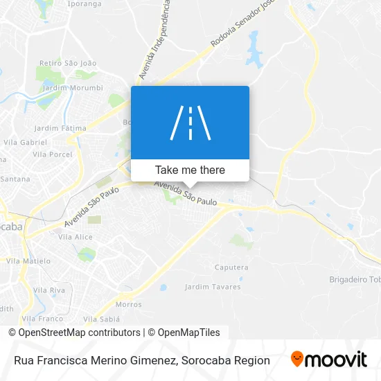 Rua Francisca Merino Gimenez map