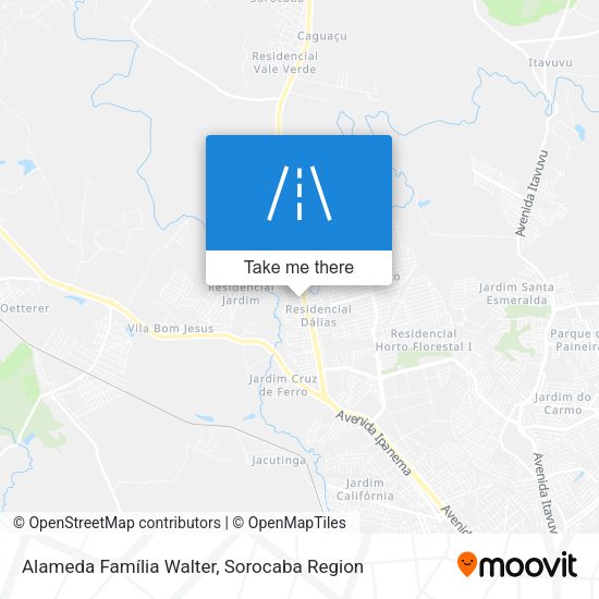 Alameda Família Walter map