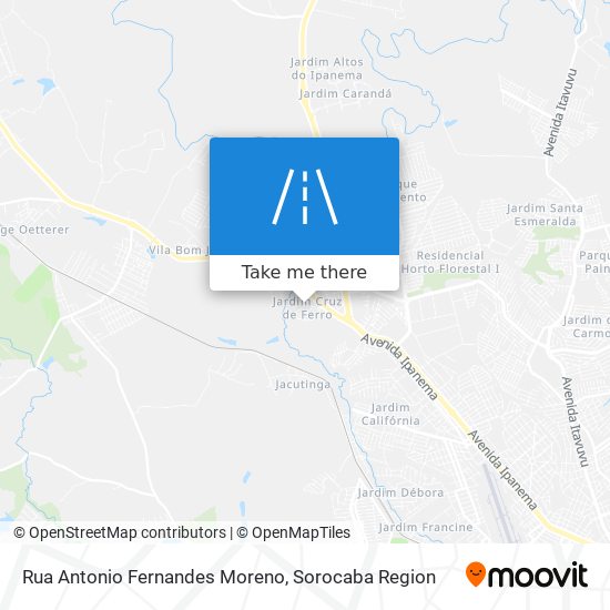 Rua Antonio Fernandes Moreno map