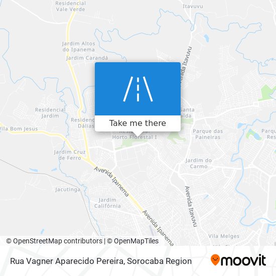 Rua Vagner Aparecido Pereira map