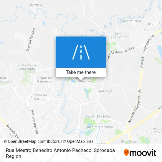 Rua Mestro Benedito Antonio Pacheco map