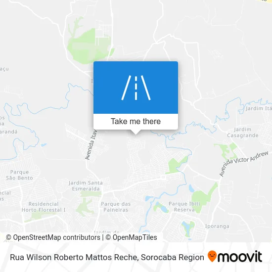 Rua Wilson Roberto Mattos Reche map