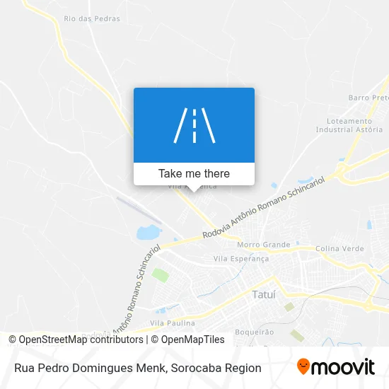 Rua Pedro Domingues Menk map