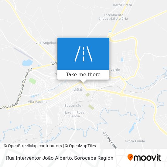 Mapa Rua Interventor João Alberto