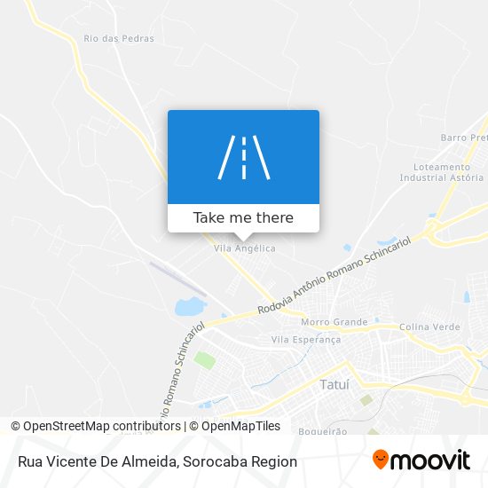 Mapa Rua Vicente De Almeida