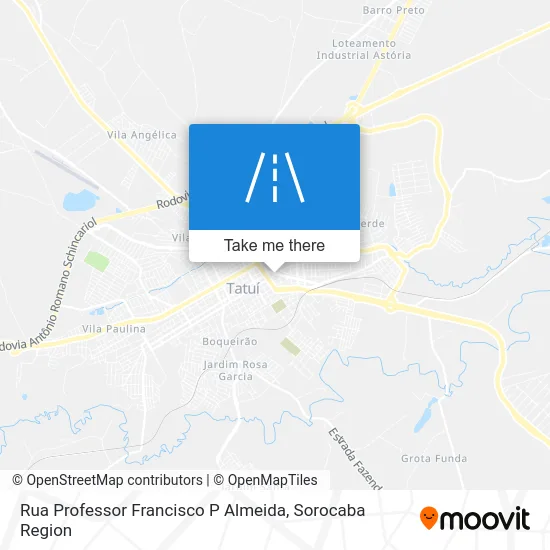 Rua Professor Francisco P Almeida map