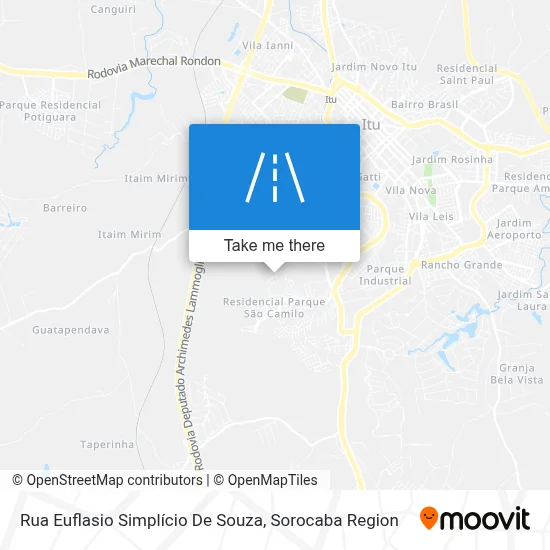 Rua Euflasio Simplício De Souza map