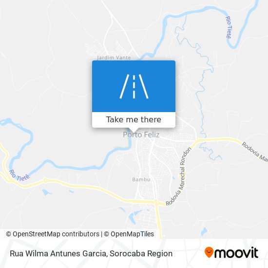 Mapa Rua Wilma Antunes Garcia