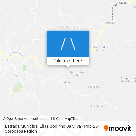 Mapa Estrada Municipal Elias Godinho Da Silva - Pdd-261