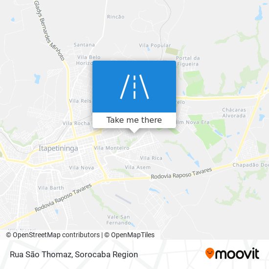Rua São Thomaz map