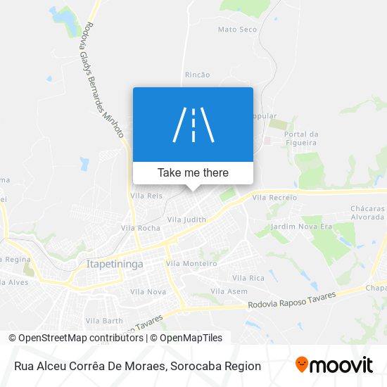 Mapa Rua Alceu Corrêa De Moraes