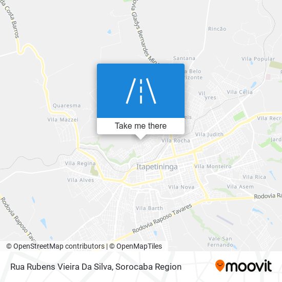 Mapa Rua Rubens Vieira Da Silva