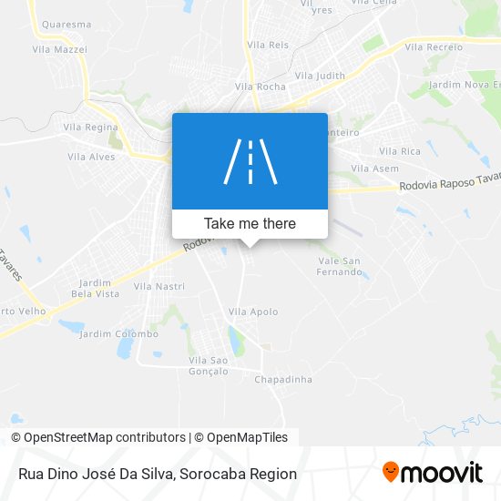 Mapa Rua Dino José Da Silva