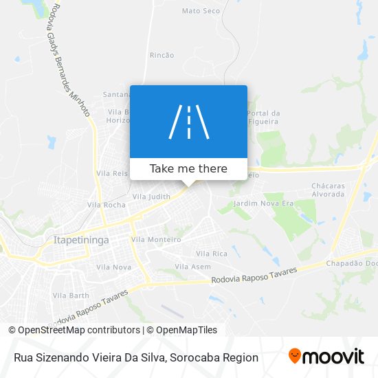 Rua Sizenando Vieira Da Silva map