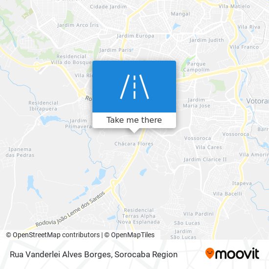 Rua Vanderlei Alves Borges map