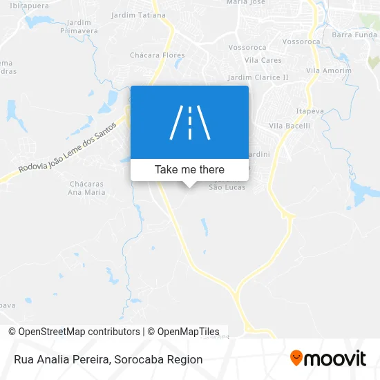 Rua Analia Pereira map