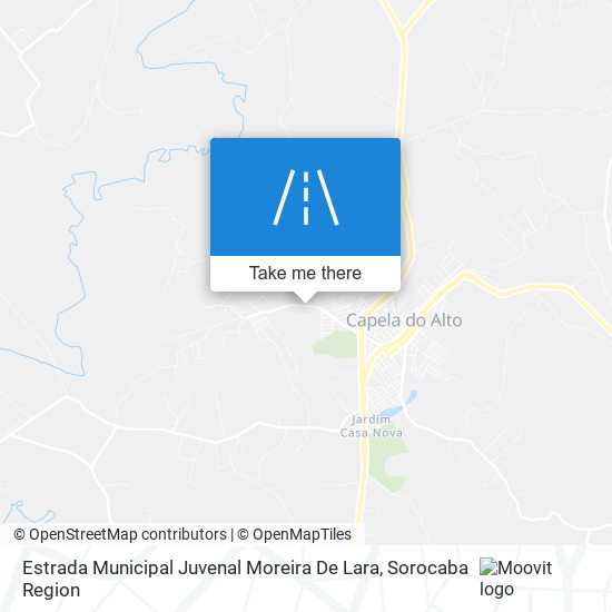 Mapa Estrada Municipal Juvenal Moreira De Lara