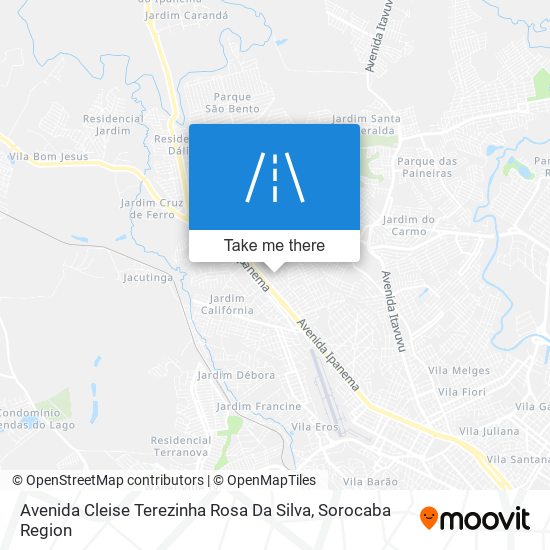 Mapa Avenida Cleise Terezinha Rosa Da Silva