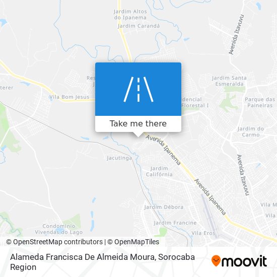 Mapa Alameda Francisca De Almeida Moura