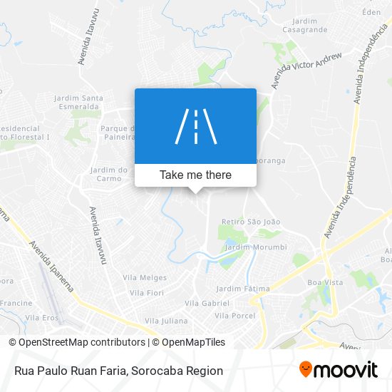 Mapa Rua Paulo Ruan Faria