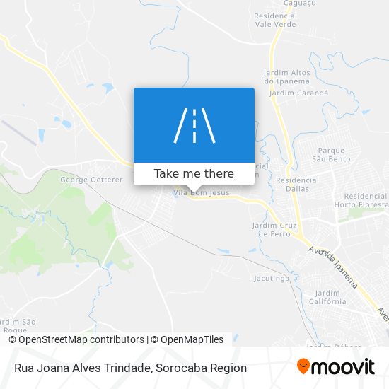 Mapa Rua Joana Alves Trindade