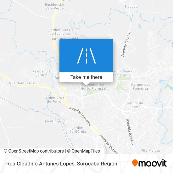 Rua Claudino Antunes Lopes map