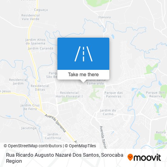 Mapa Rua Ricardo Augusto Nazaré Dos Santos