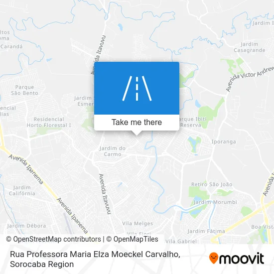 Rua Professora Maria Elza Moeckel Carvalho map