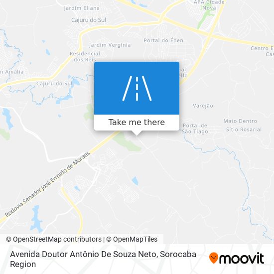 Avenida Doutor Antônio De Souza Neto map