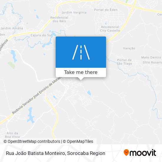 Mapa Rua João Batista Monteiro