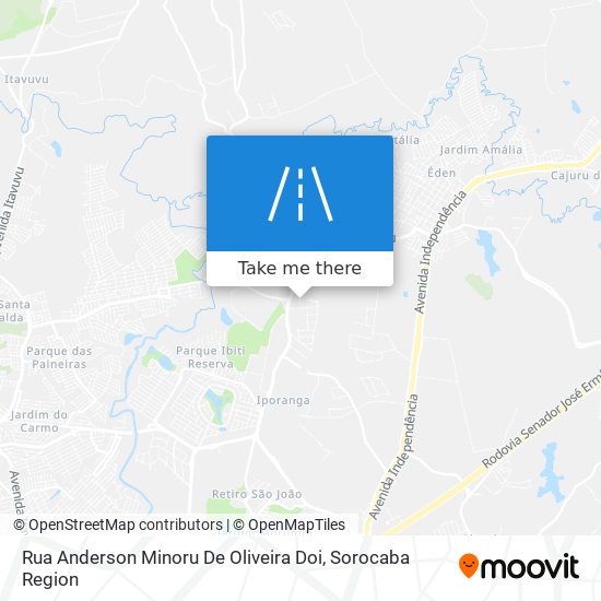 Mapa Rua Anderson Minoru De Oliveira Doi