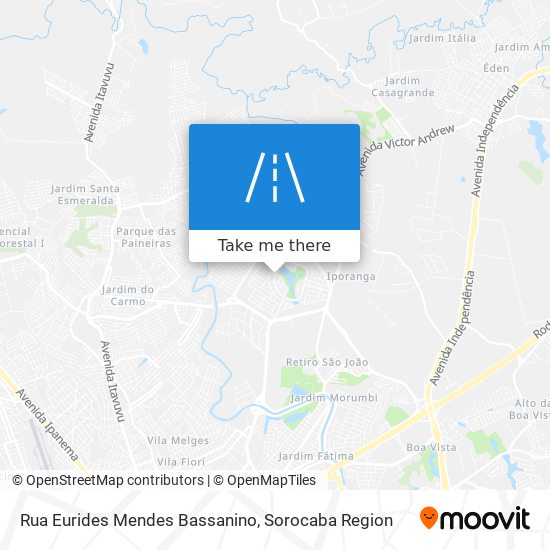 Rua Eurides Mendes Bassanino map