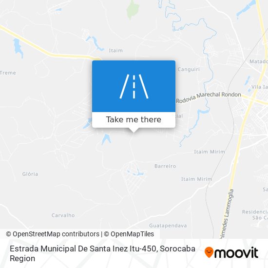 Estrada Municipal De Santa Inez Itu-450 map