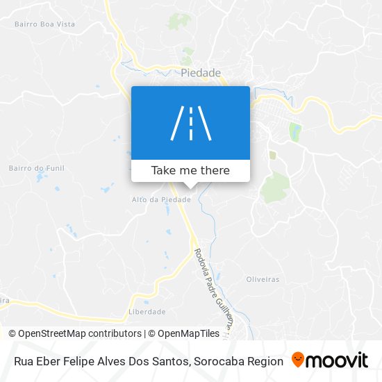 Mapa Rua Eber Felipe Alves Dos Santos