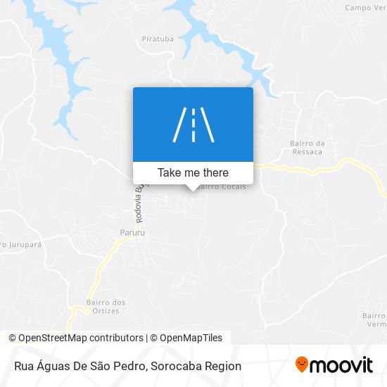 Rua Águas De São Pedro map