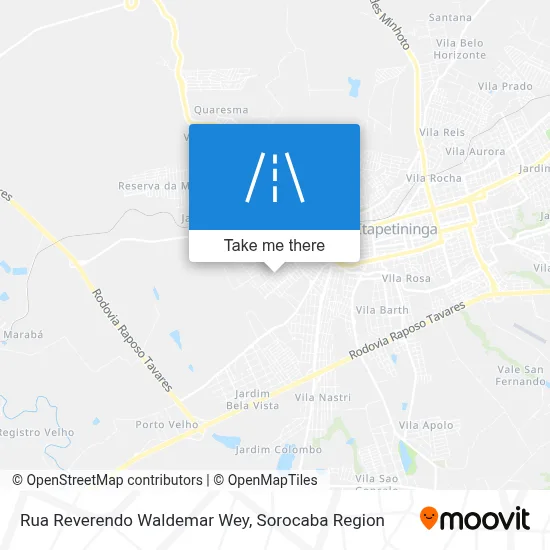 Rua Reverendo Waldemar Wey map