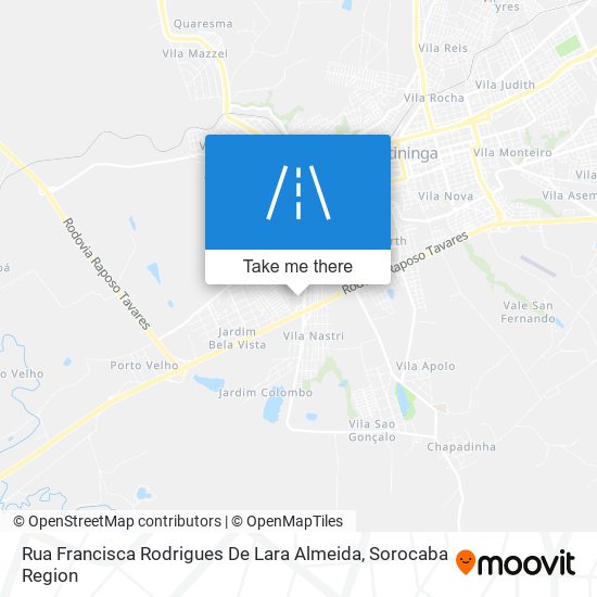 Rua Francisca Rodrigues De Lara Almeida map