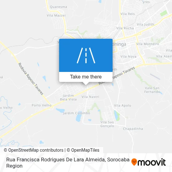 Rua Francisca Rodrigues De Lara Almeida map
