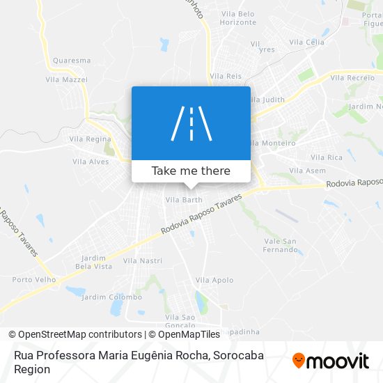 Rua Professora Maria Eugênia Rocha map